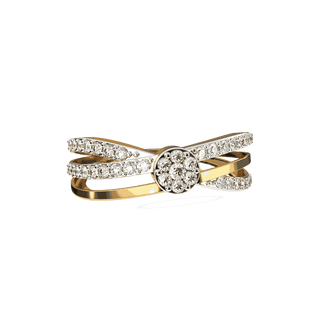 Diamond Cascade Ring