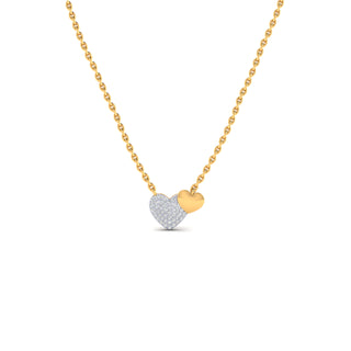 Heart of Gold Diamond Necklace