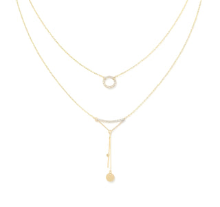 Circle & Disc Elegance Necklace