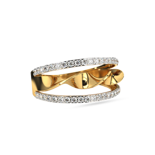 Golden Whirl Ring