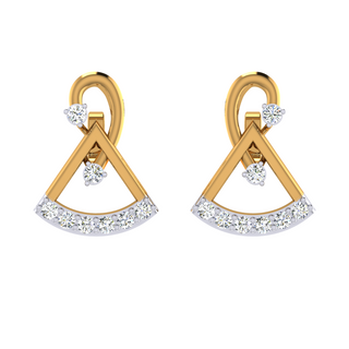 Gilded Diamond Whispers Earring