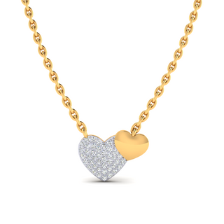 Heart of Gold Diamond Necklace