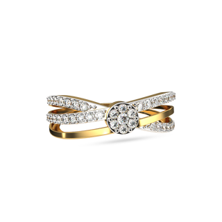 Diamond Cascade Ring