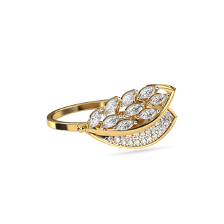 Golden Leaf Elegance Ring