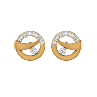 Golden Dusk Diamond Drops Earring