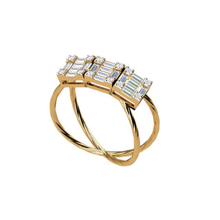 Diamond Triskele Ring