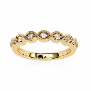 Luminous Diamond Circle Ring