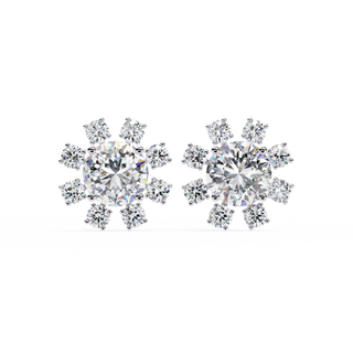 Radiant Gold Diamond Studs