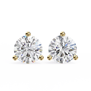 Golden Elegance Diamond Earrings