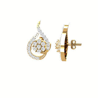 Opulent Diamond Halo Earrings