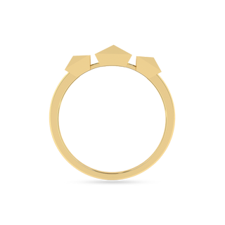 Tri-Glint Gold Ring