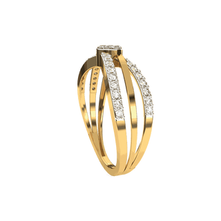 Diamond Cascade Ring