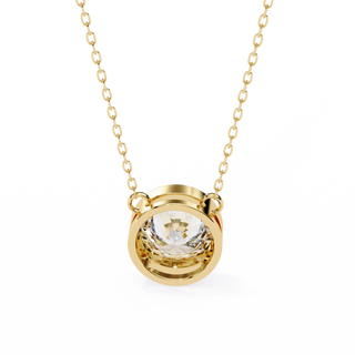 Luminous Jewel in Gold Necklace