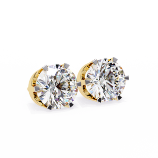 Luxe Yellow Gold Diamond Studs