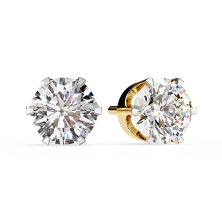 Luxe Yellow Gold Diamond Studs