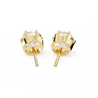 Luxe Yellow Gold Diamond Studs