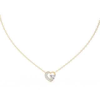 Dazzling Heart of Gold Necklace