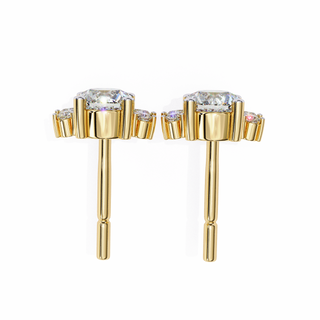 Dazzling Yellow Gold Studs