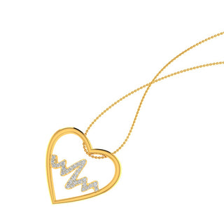 Diamond Heart Charm Necklace