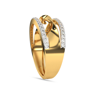 Golden Whirl Ring