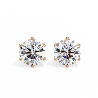 Radiant Gold Diamond Studs