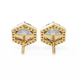 Aura of Gold Stud Earrings