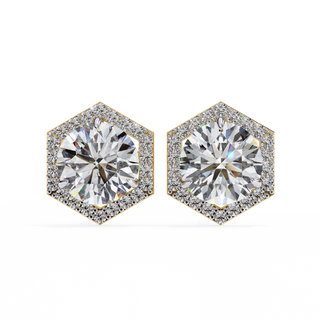 Aura of Gold Stud Earrings