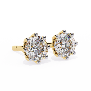 Dazzling Gold Diamond Ear Gems