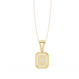 Exquisite Diamond Emblem Pendant