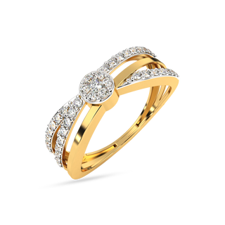 Diamond Cascade Ring