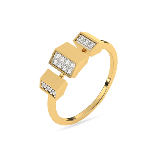 Tri-Glint Gold Ring