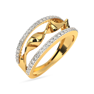 Golden Whirl Ring