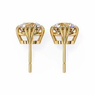 Luxe Yellow Gold Diamond Studs