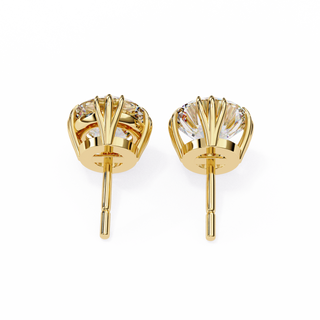 Luxe Yellow Gold Diamond Studs