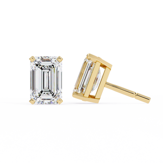 Luxe Emerald Cut Studs