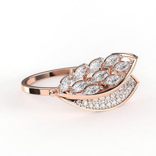 Golden Leaf Elegance Ring