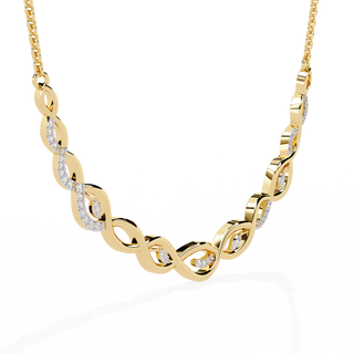 Luxe Spiral Diamond Necklace