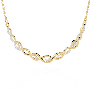 Luxe Spiral Diamond Necklace