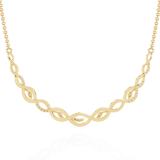 Luxe Spiral Diamond Necklace