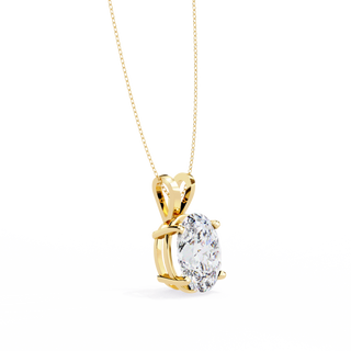 Golden Halo Diamond Pendant