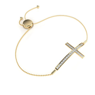 Divine Elegance Cross Bracelet