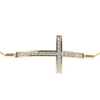 Divine Elegance Cross Bracelet